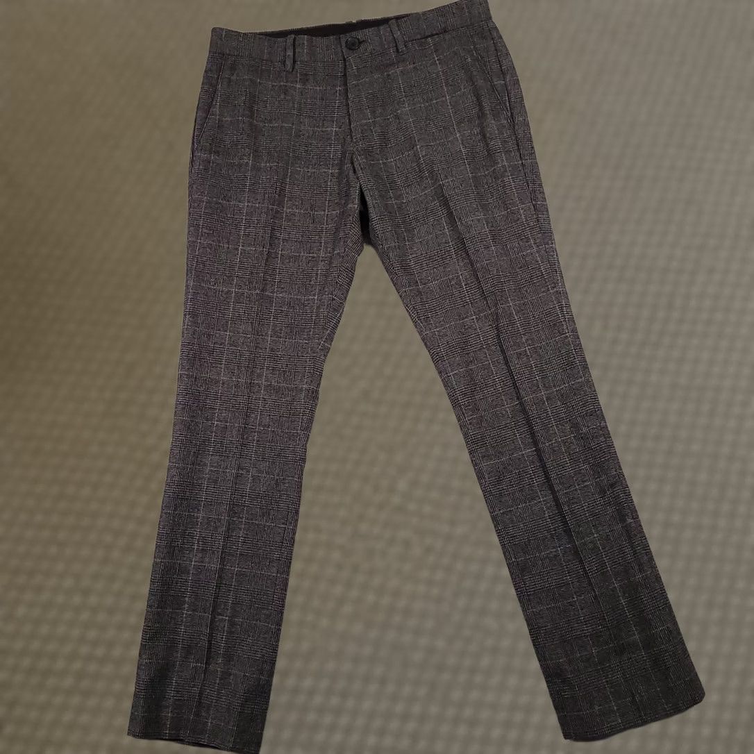 Vintage Penguin Munsingwear Plaid Wool Blend Dress Pants Mens 32 Gray Straight 33X31.5 Inseam 32 Size US 32 / EU 48 - 1 Thumbnail