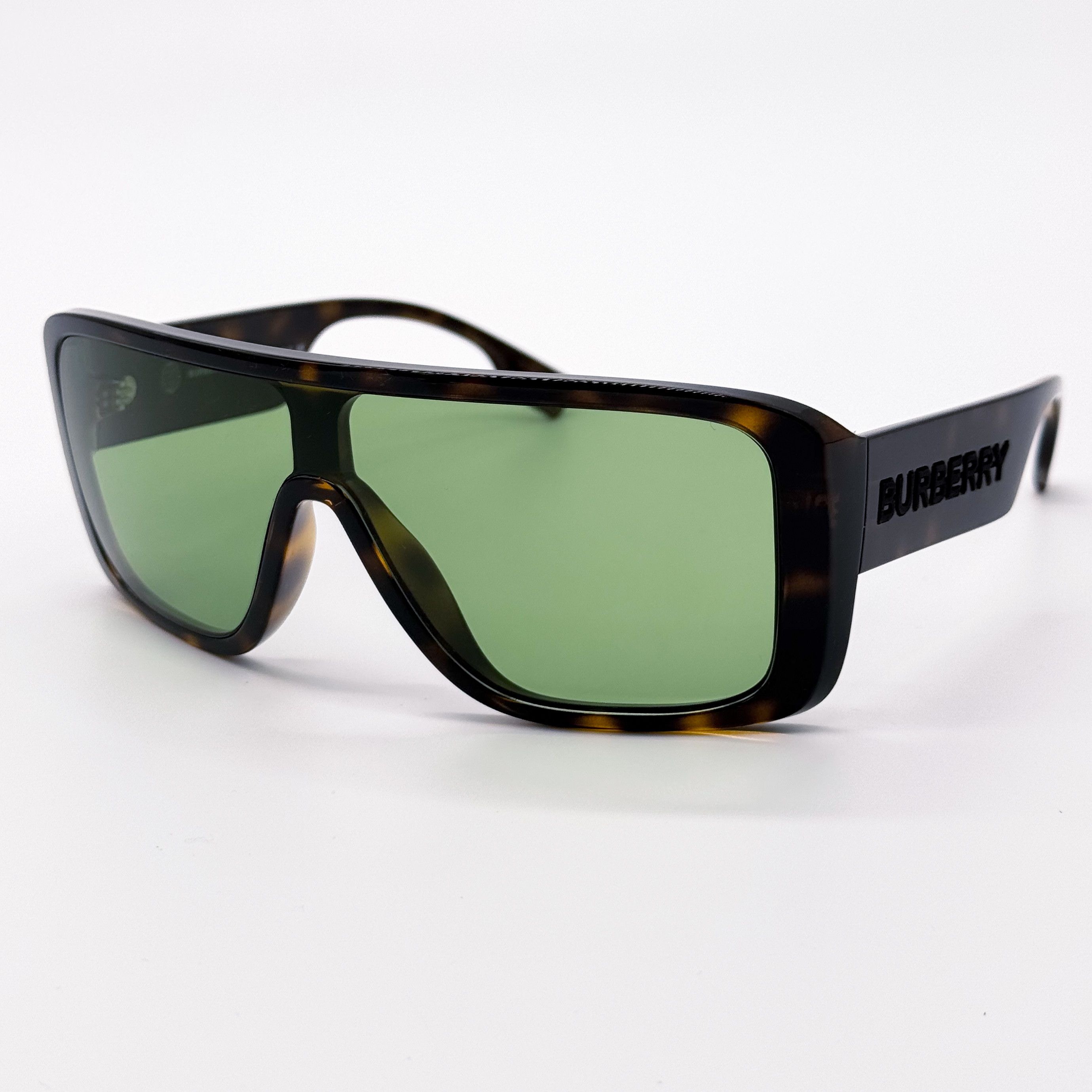 Burberry NEW BURBERRY BE4401U 3002/2 DARK HAVANA/GREEN MEN SUNGLASSES Size ONE SIZE - 2 Thumbnail