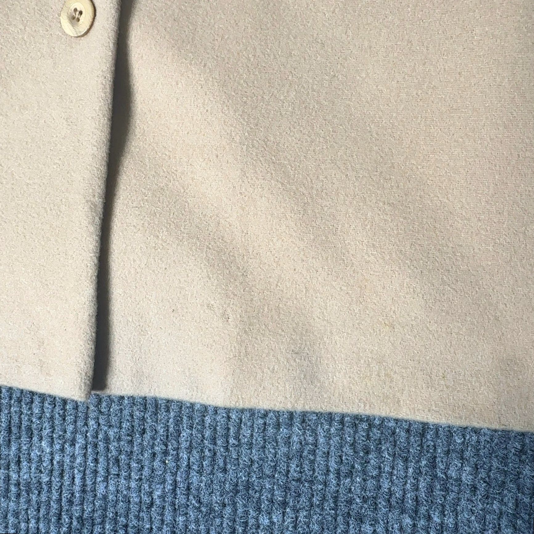 Vintage Harve Benard Sport Blazer Womens 16W Tan Wool Cashmere Button Longline Jacket Coat Size XXL / US 16-18 / IT 52-54 - 2 Thumbnail