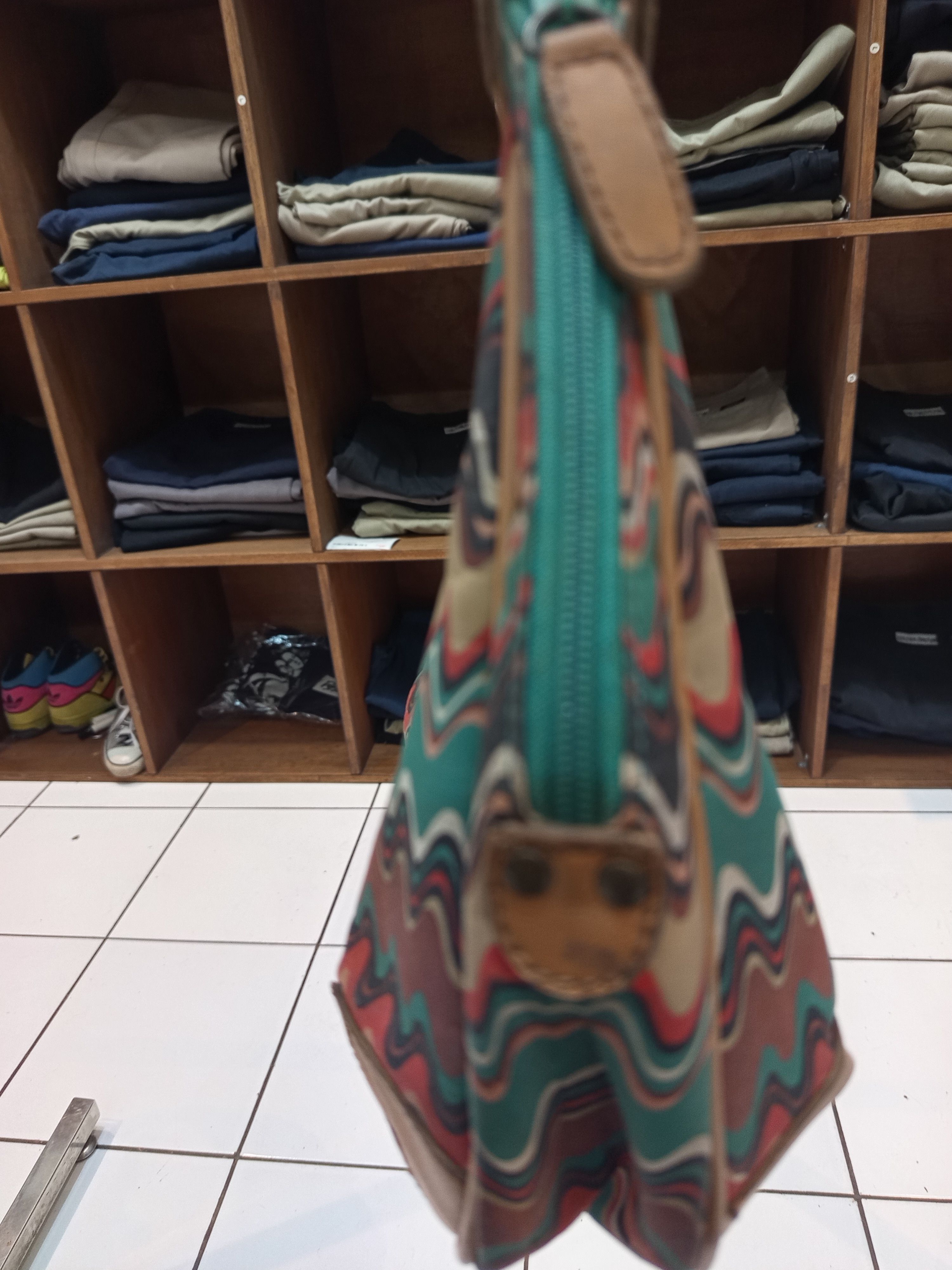 Missoni Missoni Zigzag Multicolor Shoulder Bag Hobo Leather Trim Size ONE SIZE - 8 Thumbnail