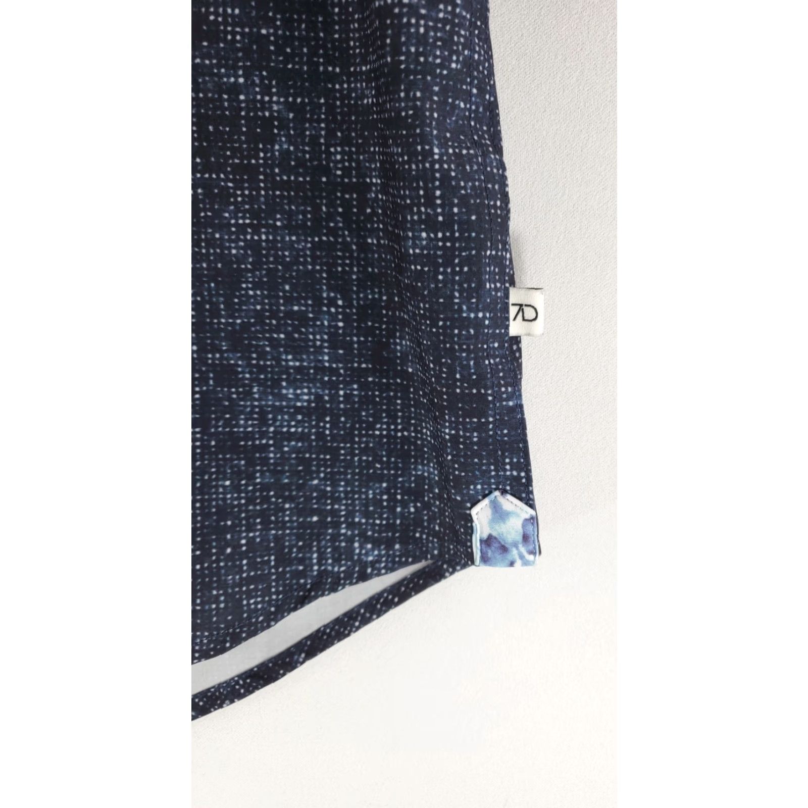 Vintage 7 Diamonds Shirt Short Sleeve Button Up Geometric Black Mens L 4 Way Stretch Size US L / EU 52-54 / 3 - 2 Thumbnail