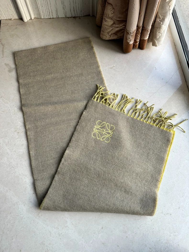 Loewe LOEWE Double wool cashmere scarf Size ONE SIZE - 4 Thumbnail