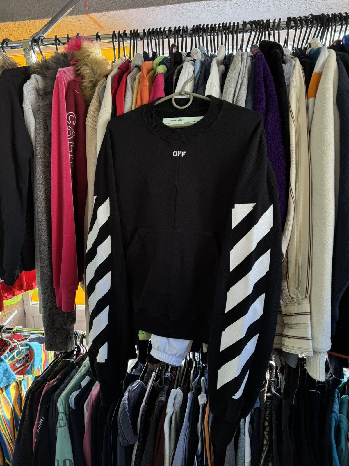 Off-White Off-White Women’s Meteor Cropped Sweatshirt Size M / US 6-8 / IT 42-44 - 2 Thumbnail