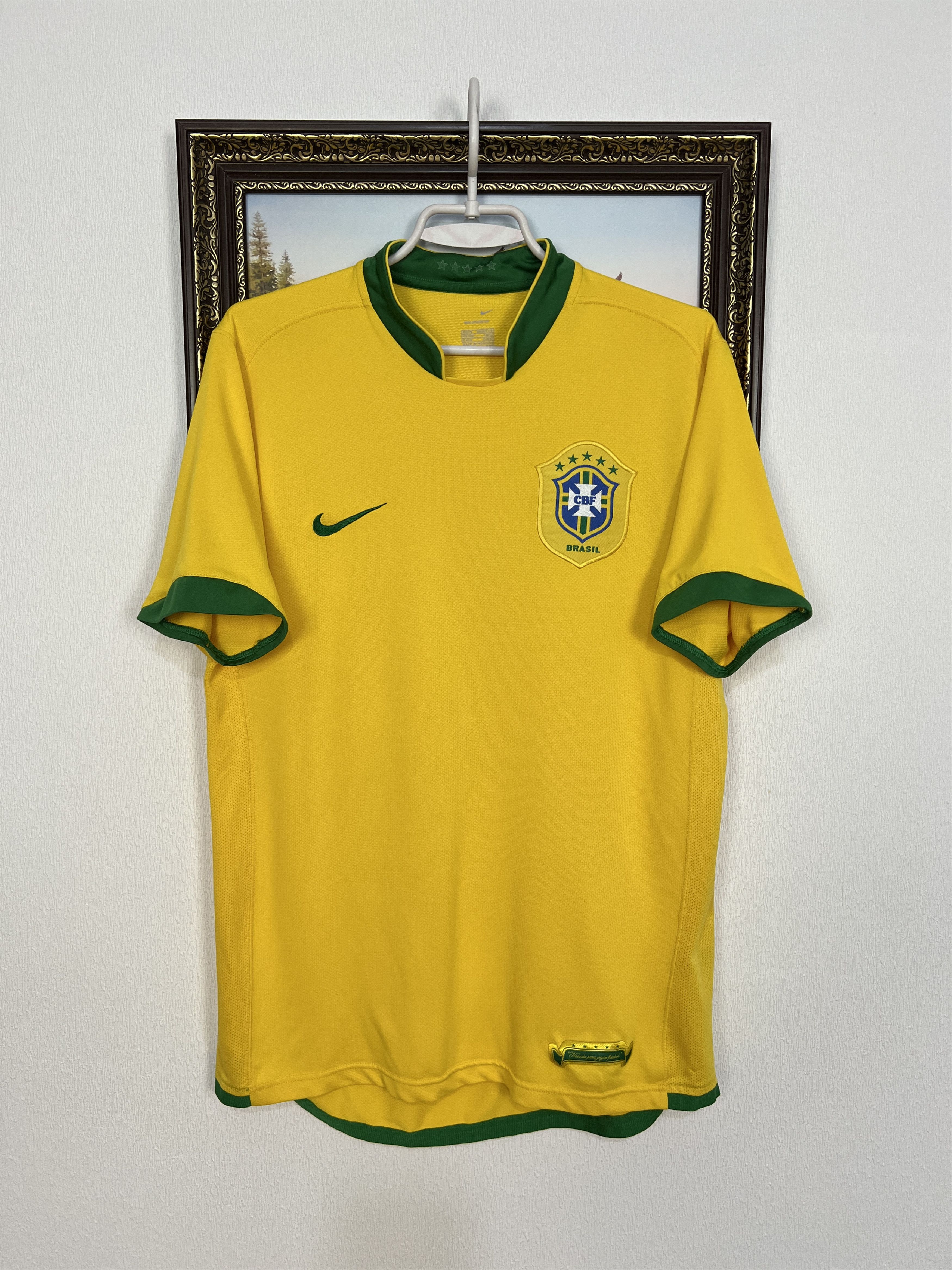 Nike Brazil football shirt 2006 Soccer Jersey National Trikot Size US M / EU 48-50 / 2 - 1 Thumbnail