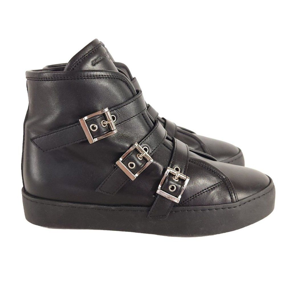 John Galliano John Galliano Paris Three Buckle Leather Ankle Boots 35 5 Size US 5 / IT 35 - 1 Thumbnail