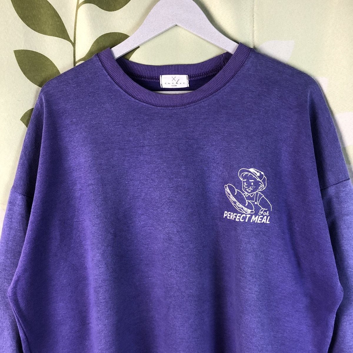 Japanese Brand × Vintage Perfect Meal vintage Purple Sweathshirt #7444 Size US XL / EU 56 / 4 - 9 Thumbnail