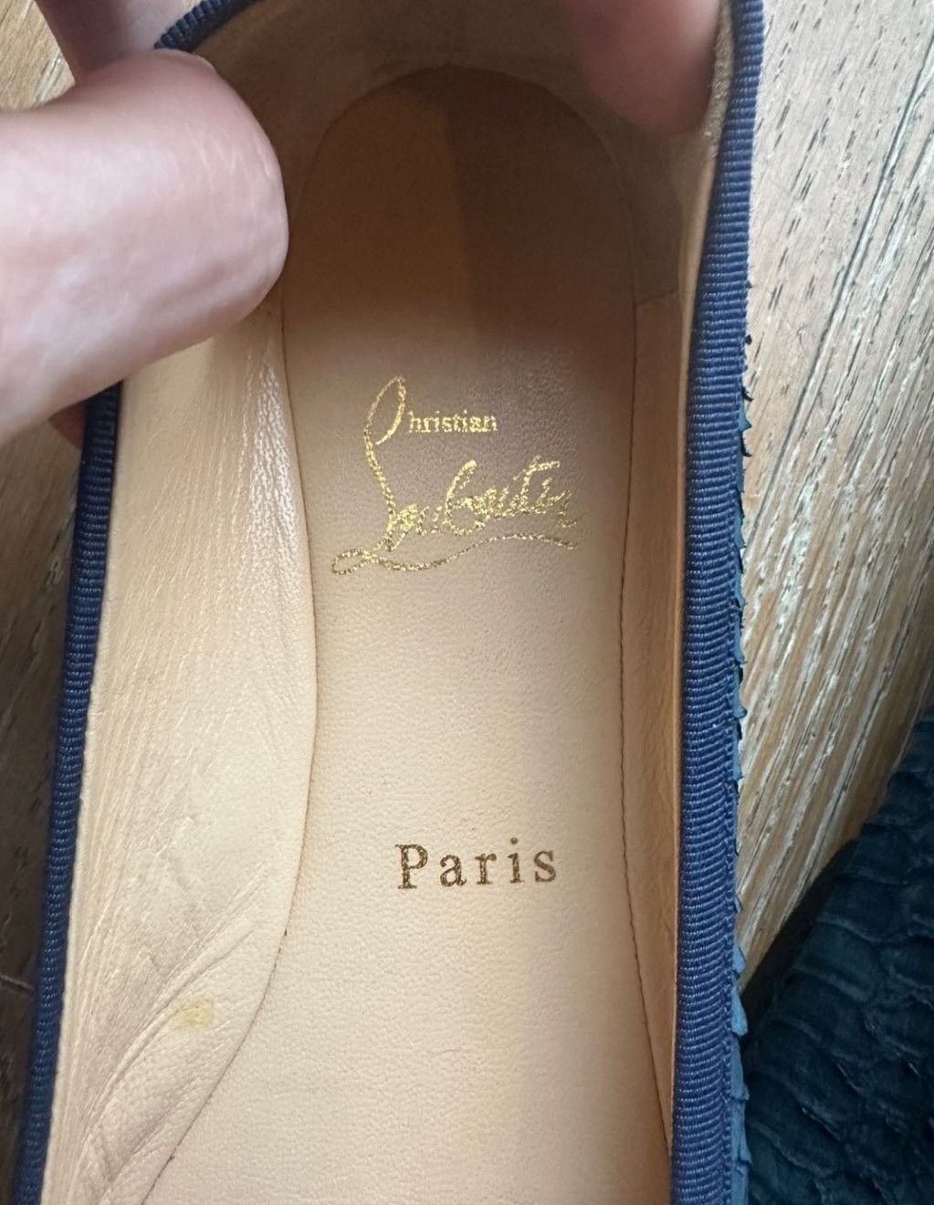 Christian Louboutin Christian Louboutin Blue Python Leather Rosella Ballet Flats Size US 8.5 / IT 38.5 - 3 Thumbnail