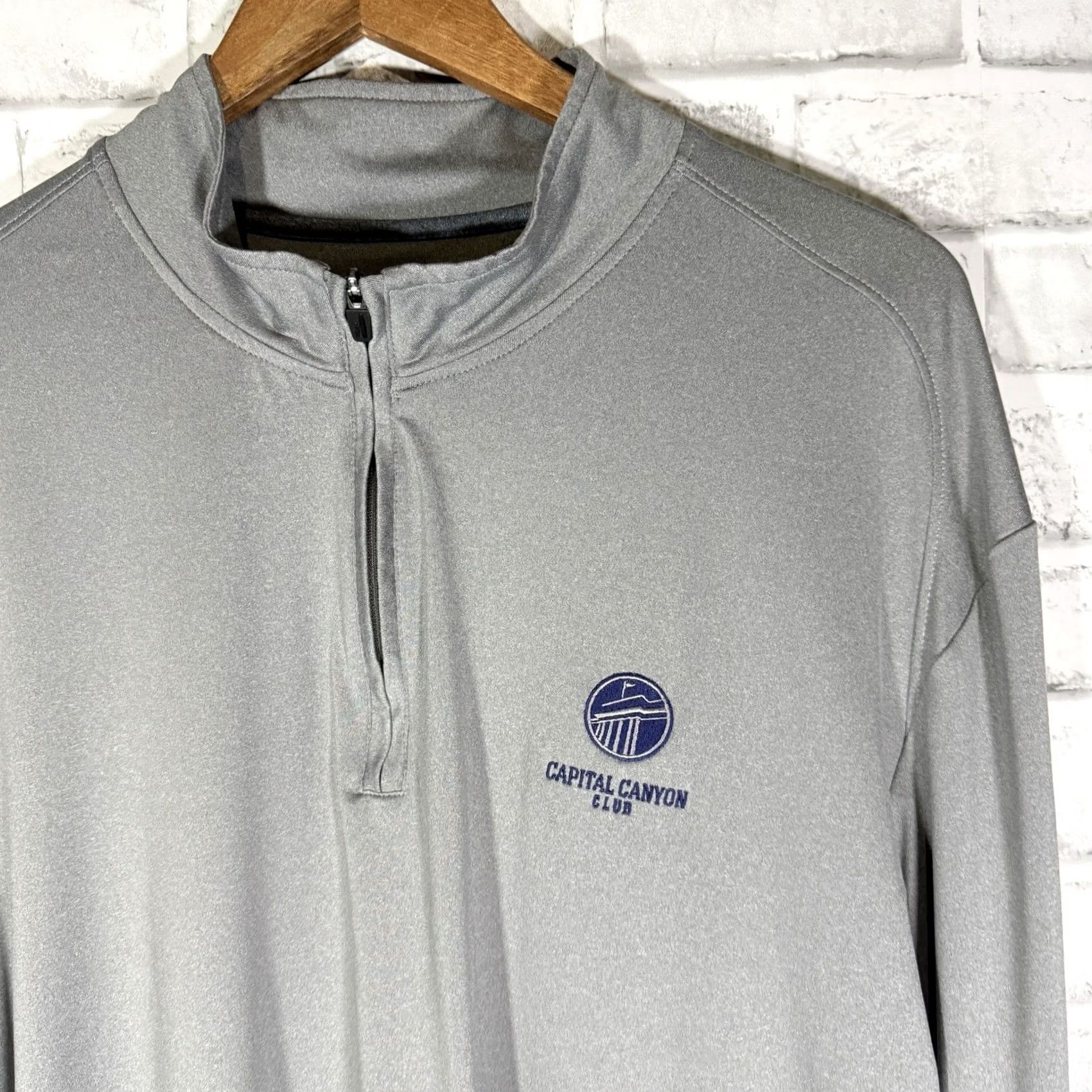 johnnie-O Johnnie-O Pullover Capital Canyon Club Half Zip Gray XXL Mens Size US XXL / EU 58 / 5 - 2 Thumbnail