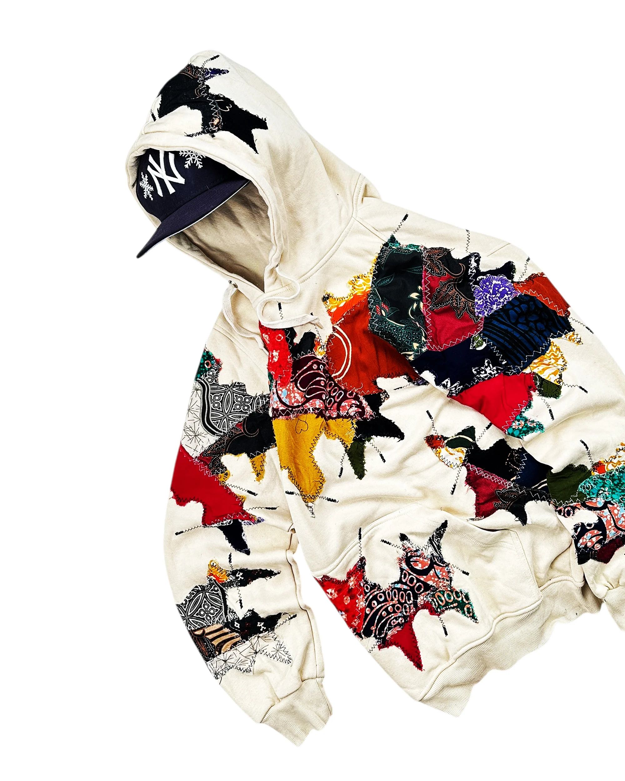 Japanese Brand Re-worked 1 of 1 Batik Legacy Patchworks Hoodie Size L / XL Size US XL / EU 56 / 4 - 3 Thumbnail
