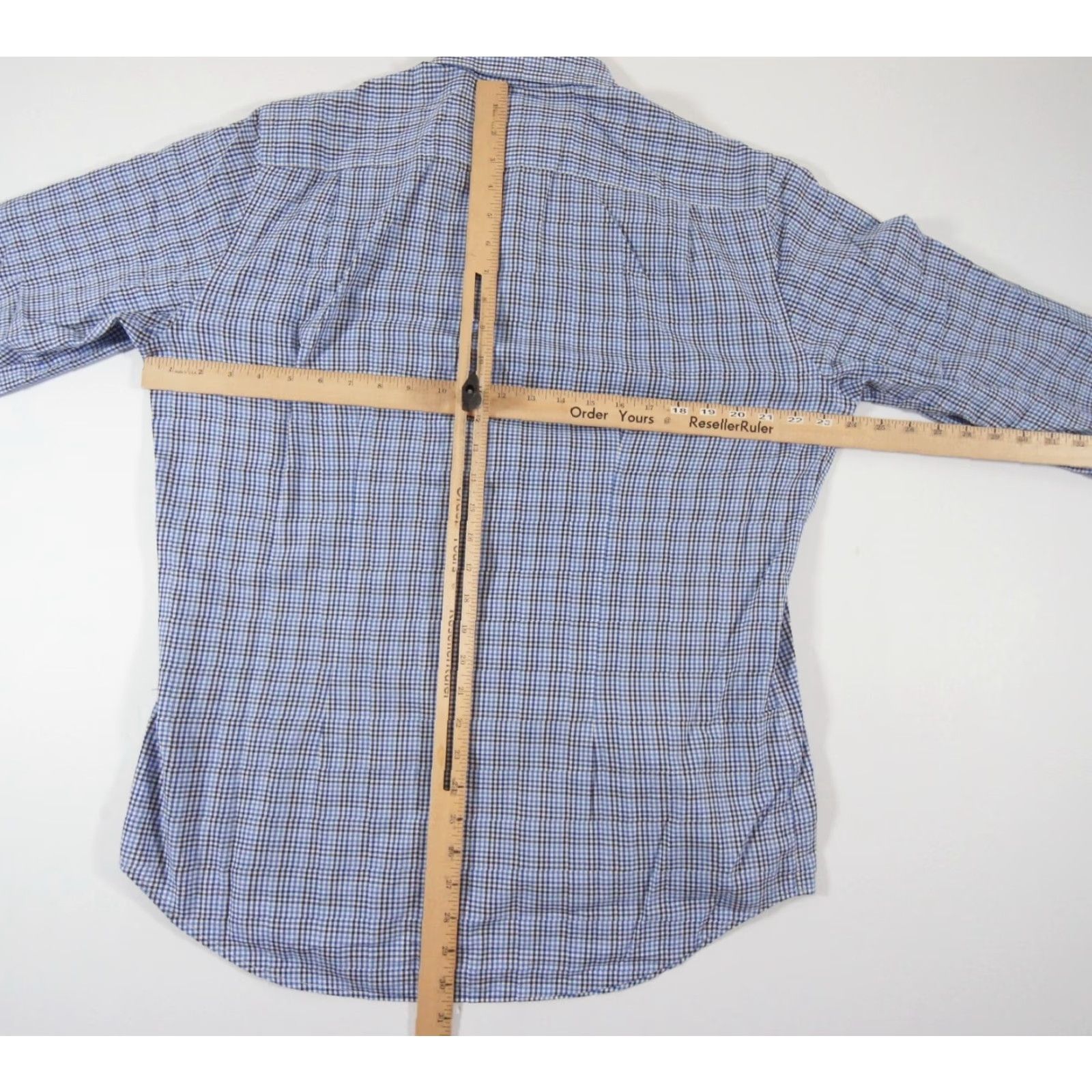 Paul Smith VINTAGE Paul Smith Shirt Mens 16" Blue Button Up Long Sleeve Gingham Check Business Work Size US L / EU 52-54 / 3 - 7 Thumbnail