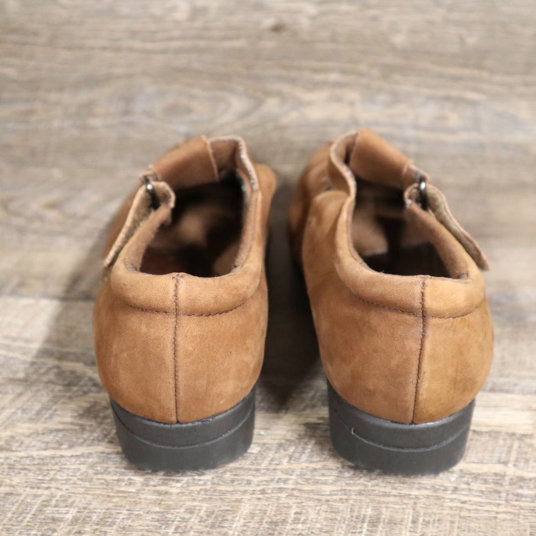 Vintage Dr. Scholl's Sandals Women Size 7 Brown Leather Strap Slingback Walking Comfort Straps Casual Womens Size US 7 / IT 37 - 4 Thumbnail