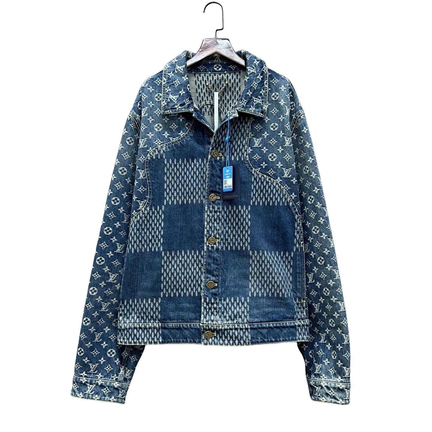 Louis Vuitton Louis Vuitton x Nigo Monogram Denim Jacket Size L Size US L / EU 52-54 / 3 - 1 Thumbnail