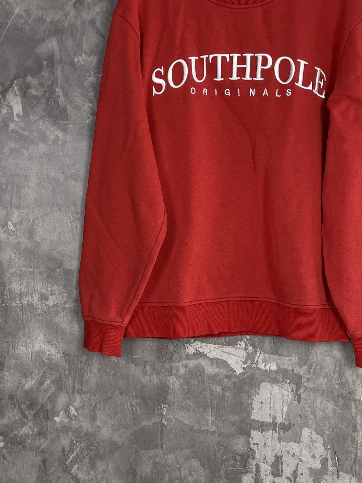 Southpole × Vintage Vintage Southpole Big Logo Red Sweatshirt Y2K USA Size US L / EU 52-54 / 3 - 5 Thumbnail