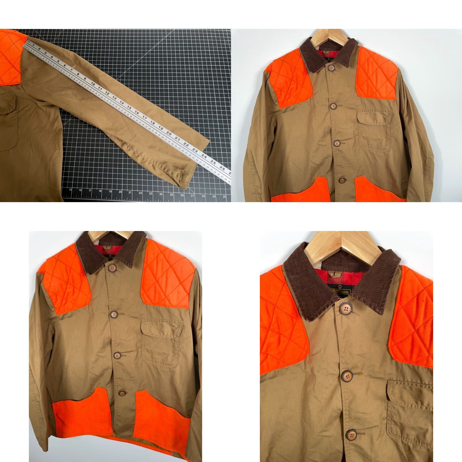 Vintage Vintage Yes K-mart 80s Hunting Shirt Jacket Men’s Large Brown Blaze Orange Corduroy Collar Size US M / EU 48-50 / 2 - 8 Thumbnail