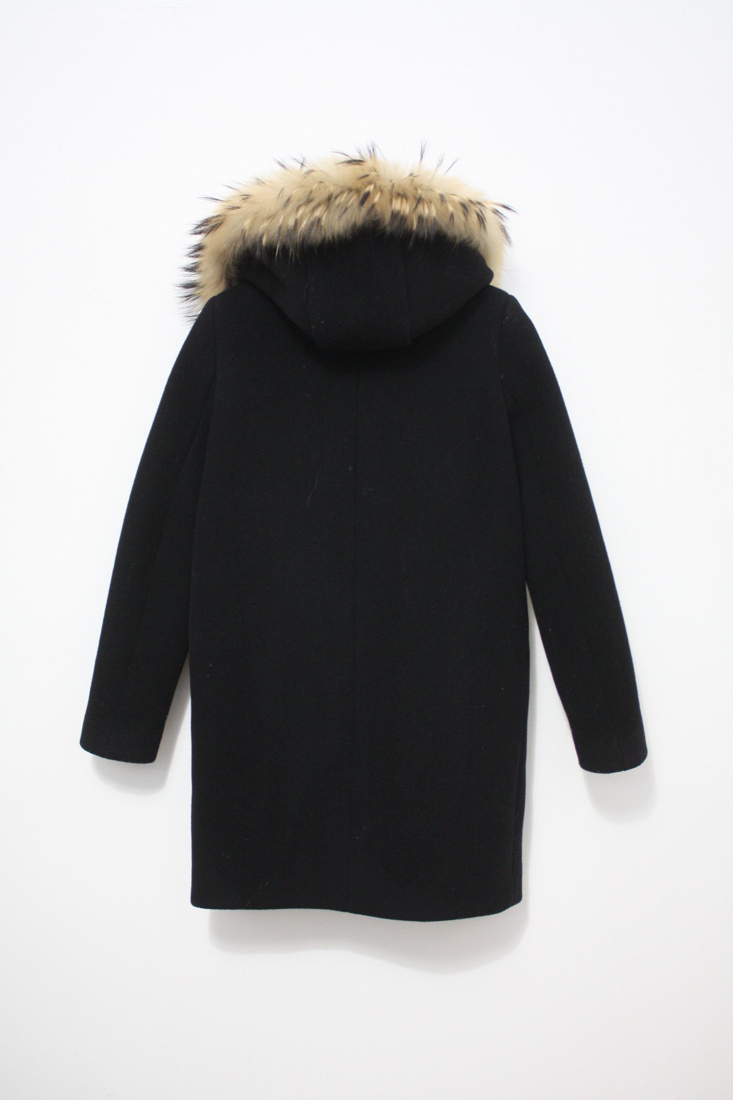 Sandro Sandro Paris Black Wool Women's Coat Size 36 Size XS / US 0-2 / IT 36-38 - 2 Thumbnail