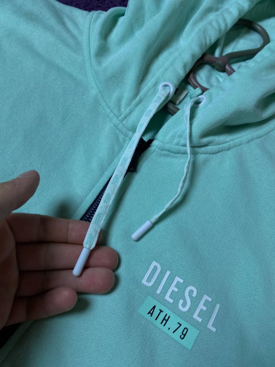 Diesel Zip Hoodie Print DIESEL Streetwear Y2K Size L / US 10 / IT 46 - 6 Thumbnail