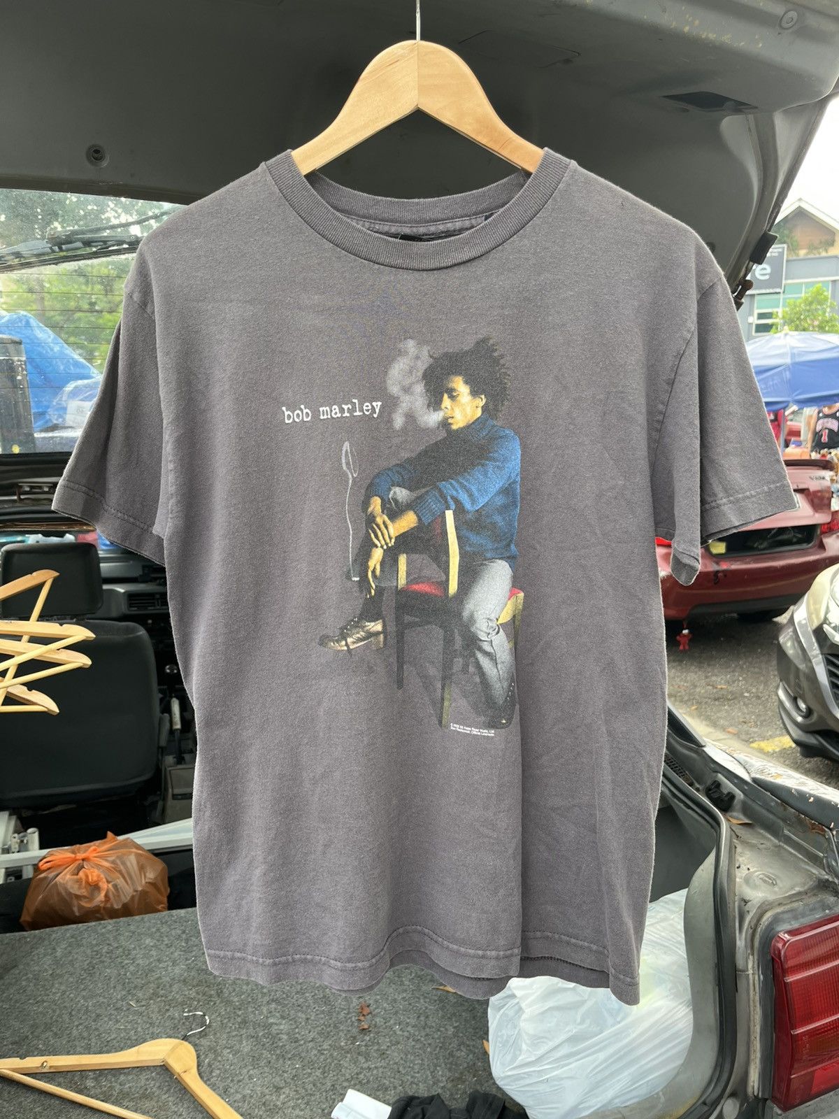 Bob Marley Vintage BOB MARLEY Smoking T-shirt 2002 00s Rasta Reggae Size US M / EU 48-50 / 2 - 1 Thumbnail