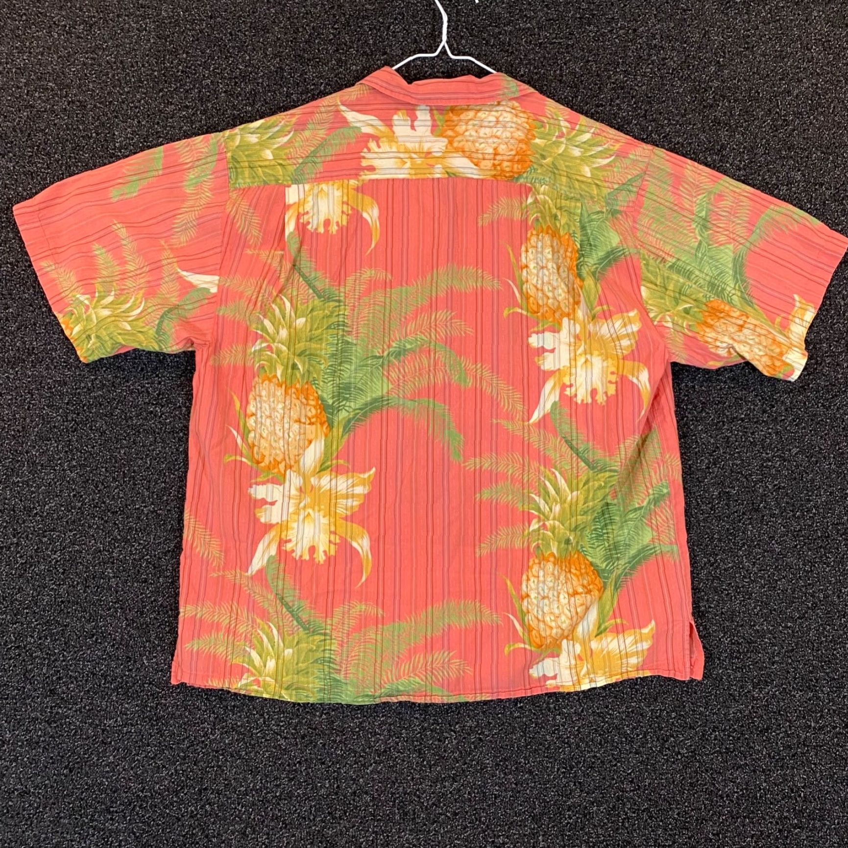 Tommy Bahama Tommy Bahama Shirt Mens XL Pink Floral Pineapple Button Up Cotton Outdoors S/S Size US XL / EU 56 / 4 - 6 Thumbnail