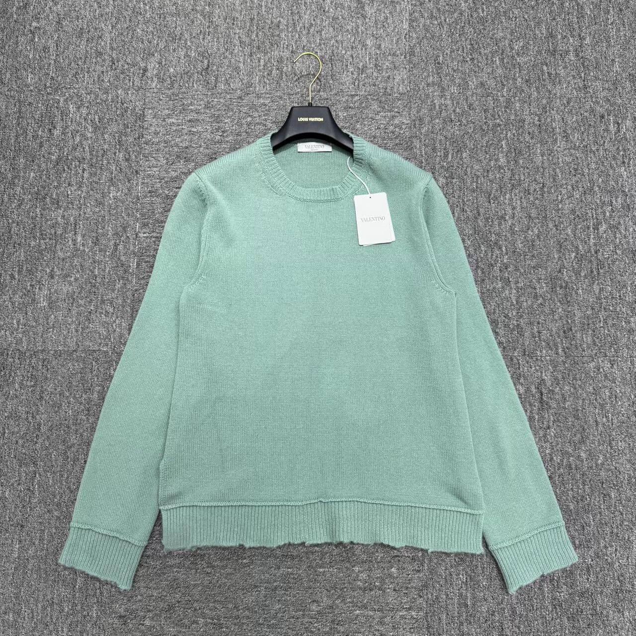 Valentino Valentino Distressed Sweater in Mint Green Size US L / EU 52-54 / 3 - 1 Thumbnail