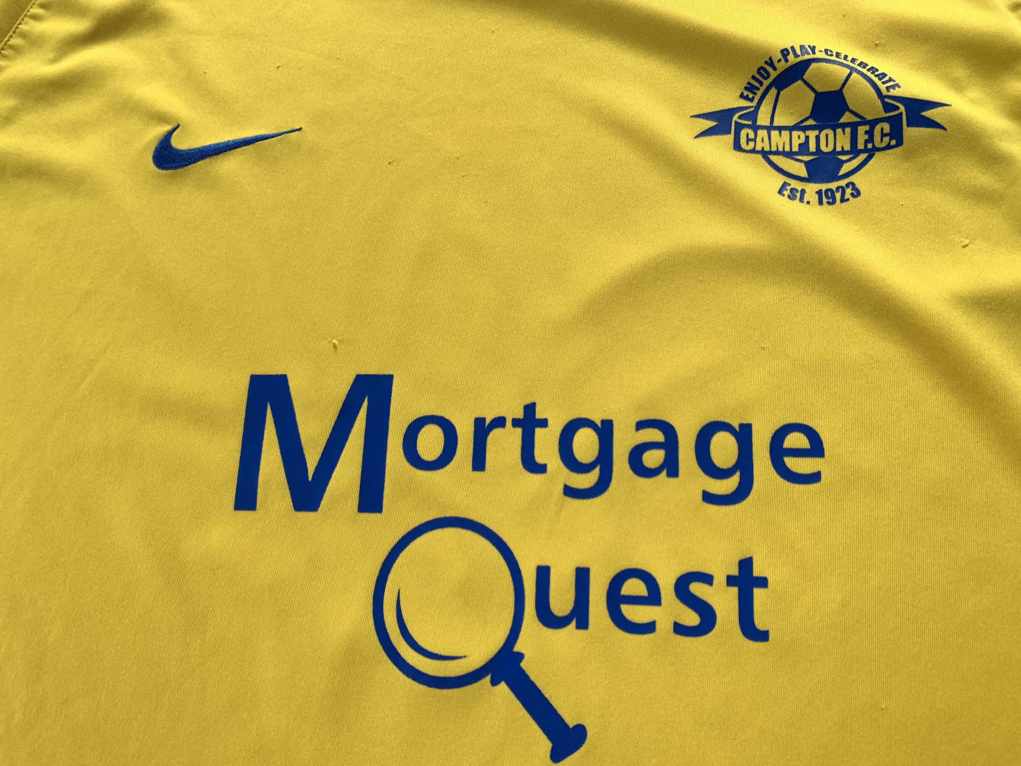 Nike Nike Campton FC Yellow Cotton Long Sleeve Size US XL / EU 56 / 4 - 5 Thumbnail