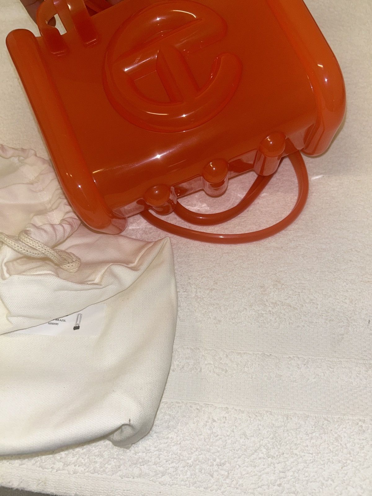 Telfar Melissa X Telfar small jelly shopper – orange Size ONE SIZE - 5 Thumbnail