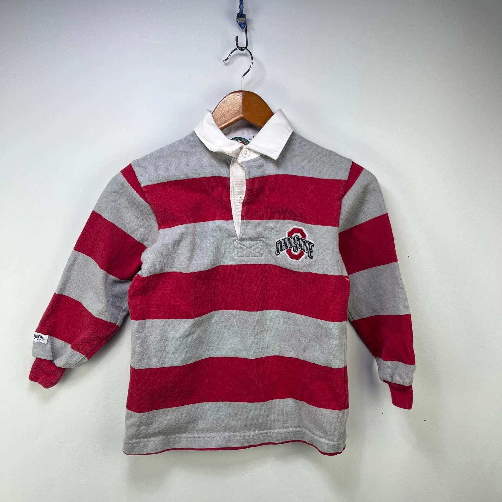 Fruit Of The Loom Vintage 90s Ohio State Buckeyes Rugby Shirt Youth Medium Size ONE SIZE - 1 Thumbnail