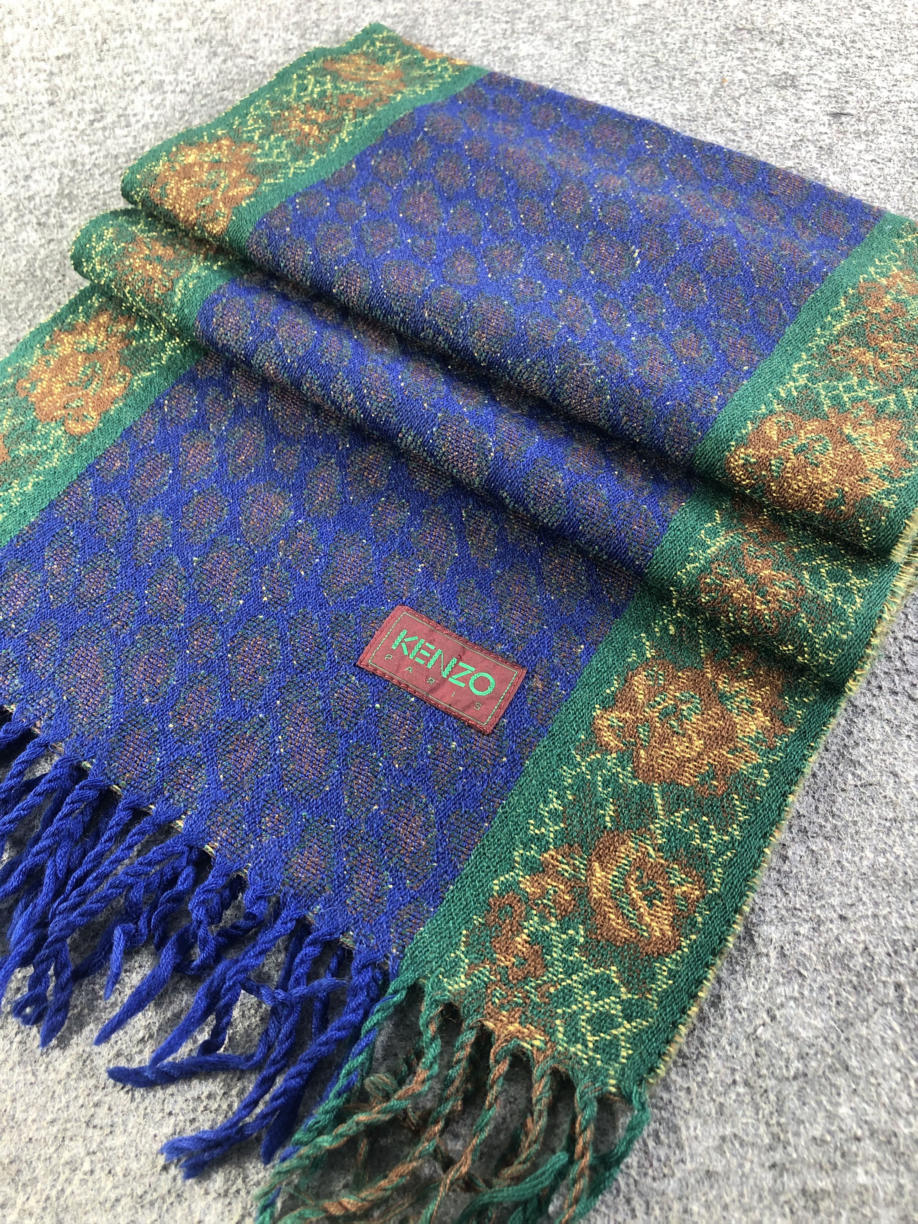 Kenzo Kenzo Wool Scarf / Muffler / Neckwear SS1280 Size ONE SIZE - 2 Thumbnail