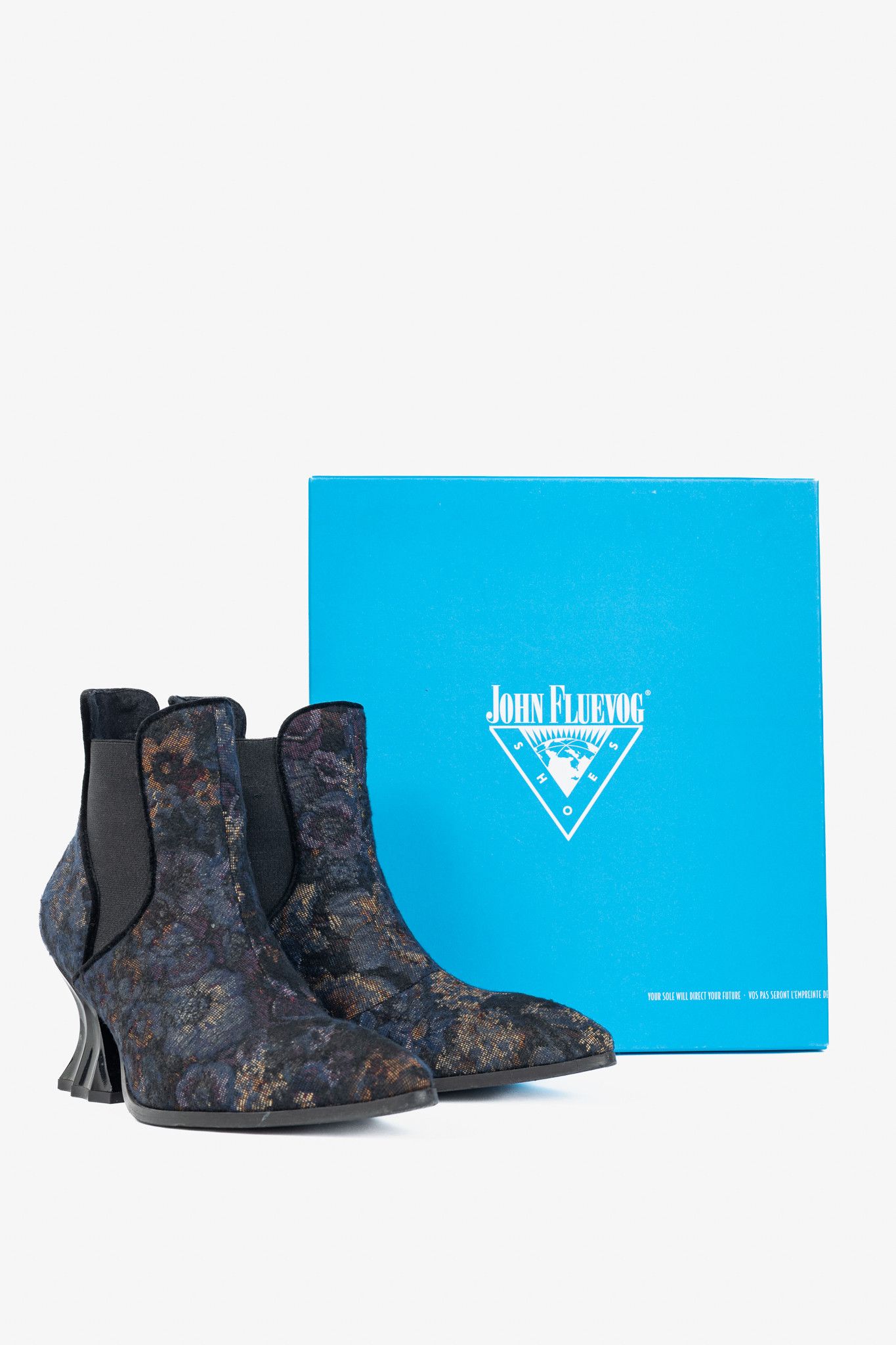 John Fluevog John Fluevog Ara Floral Vintage-Inspired Chelsea Boots Size US 8 / IT 38 - 12 Thumbnail