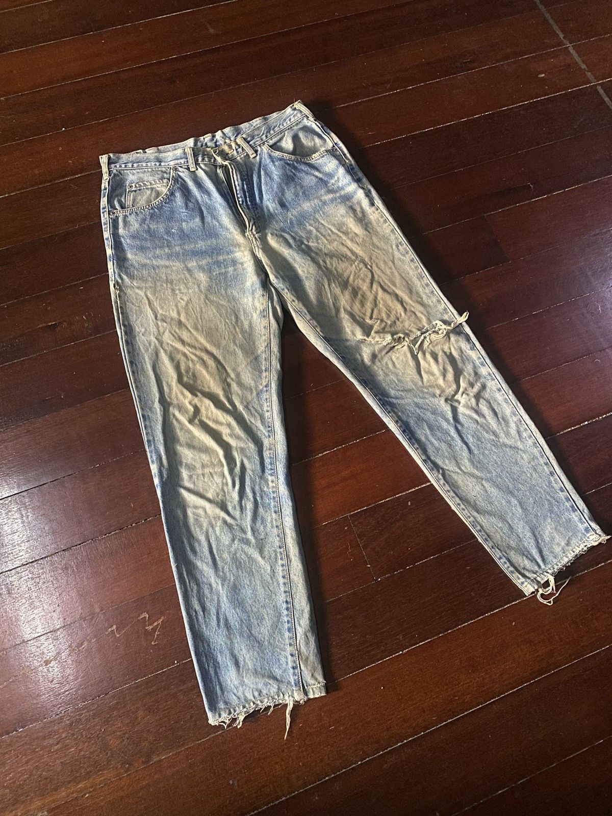 Edwin × Vintage FIRE 🔥 VINTAGE EDWIN INTERNATIONAL distressed faded mud wash Size US 36 / EU 52 - 2 Thumbnail