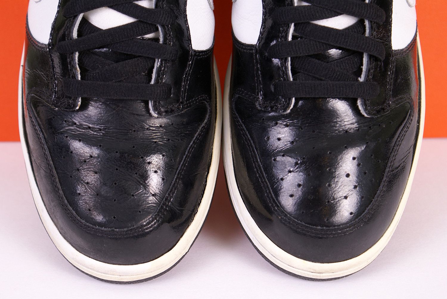 Nike 2007 Nike Dunk Low Premium JORDAN PACK TUXEDO White Black XI Size US 10.5 / EU 43-44 - 6 Thumbnail