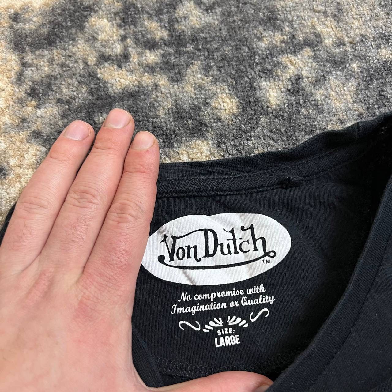 Von Dutch Von Dutch Mini Logo Vintage Japanese T-Shirt 1TS40 Size US L / EU 52-54 / 3 - 4 Thumbnail