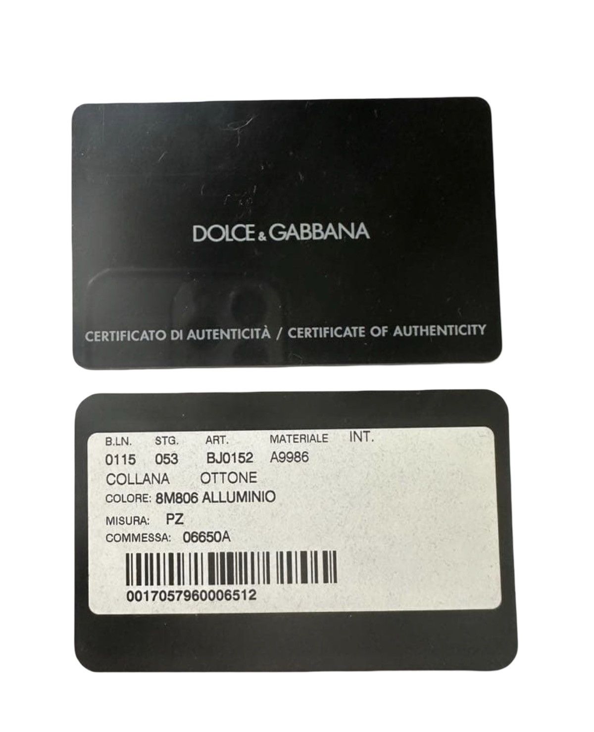 Dolce & Gabbana Dolce & Gabbana Crystal-Embellished Dog Tag Necklace🇮🇹 w/ Box Size ONE SIZE - 4 Thumbnail