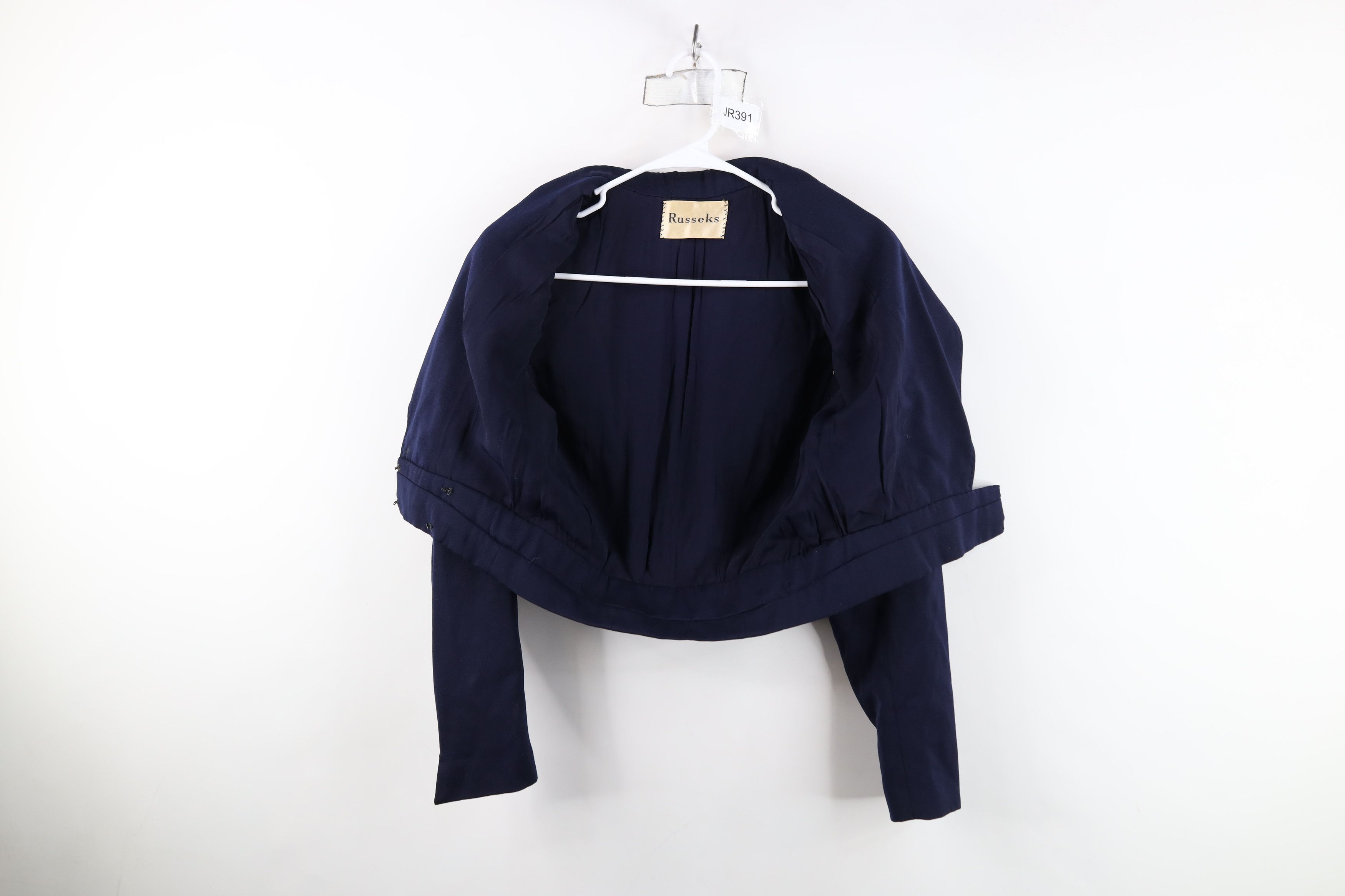 Vintage Vintage 30s 40s Gabardine Crest Clasp Hook Blazer Jacket USA Size M / US 6-8 / IT 42-44 - 11 Thumbnail