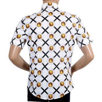 Versus Versace Vintage Versus Versace Lion Head Belt Full Print Shirt Size US M / EU 48-50 / 2 - 5 Thumbnail