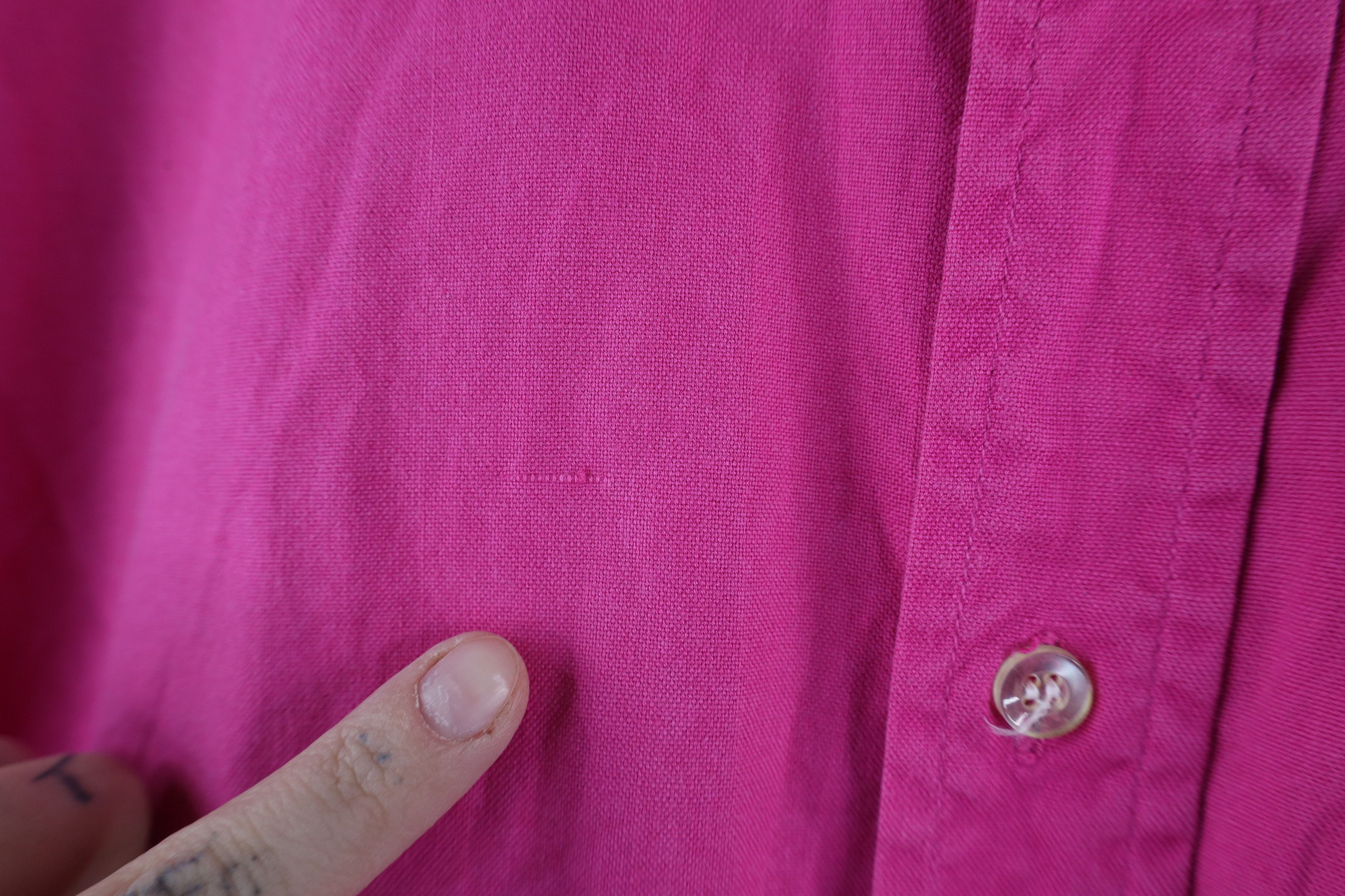 J.Crew × Vintage Vintage 90s J Crew Short Sleeve Button Down Shirt Pink Size US M / EU 48-50 / 2 - 7 Thumbnail