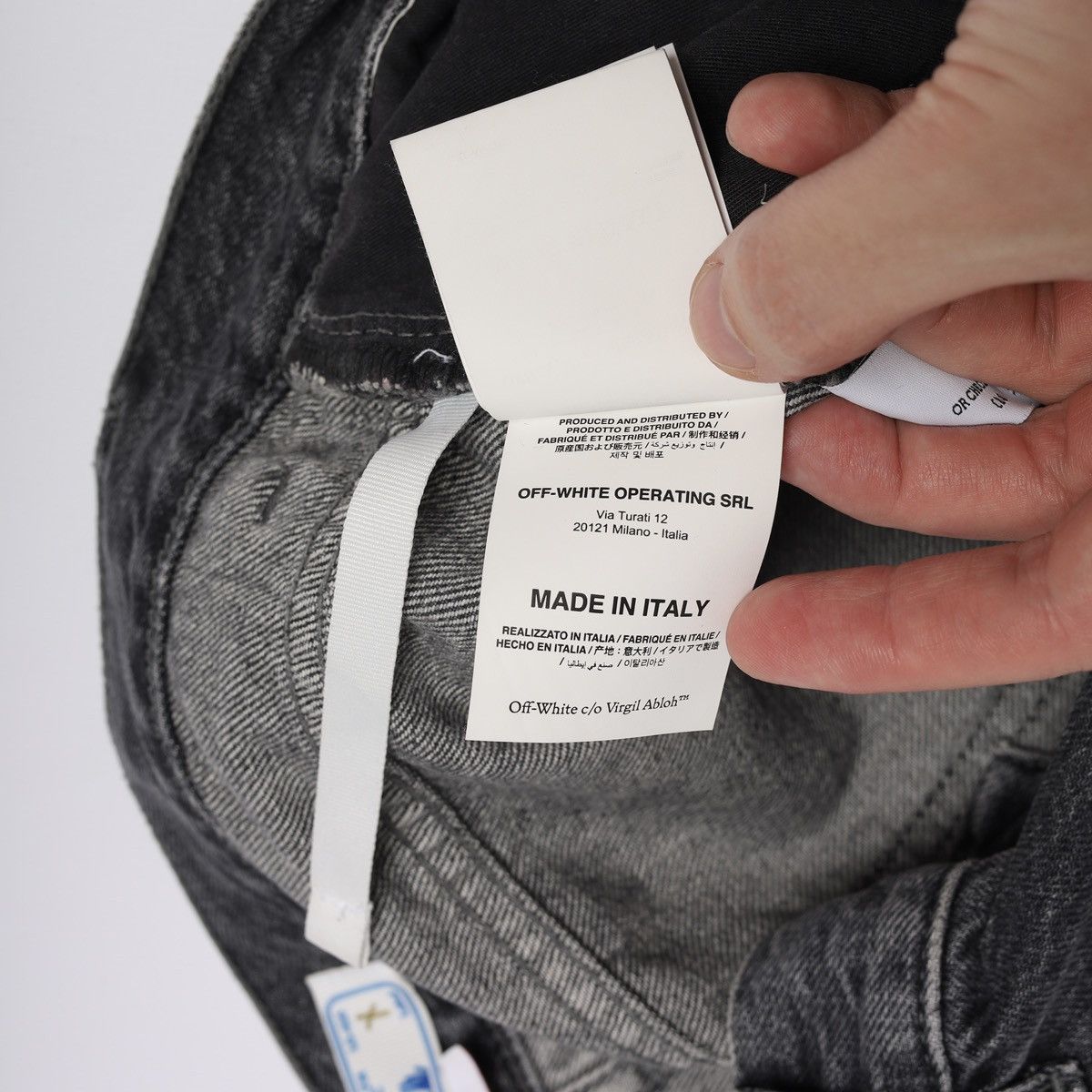 Off-White Off-White Permanent Meteor Jeans Hole Pants Grey Size 27" / US 4 / IT 40 - 17 Thumbnail