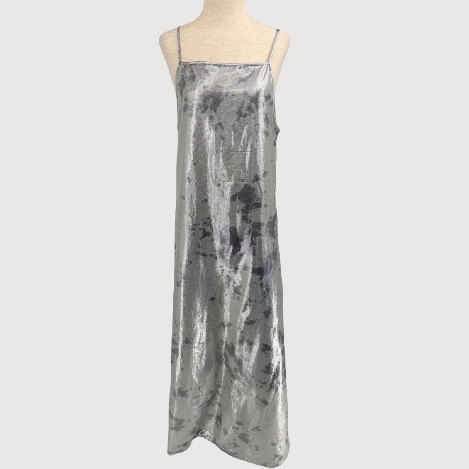 Other Norblack Norwhite Metallic Slip Dress Silver M Size M / US 6-8 / IT 42-44 - 1 Thumbnail