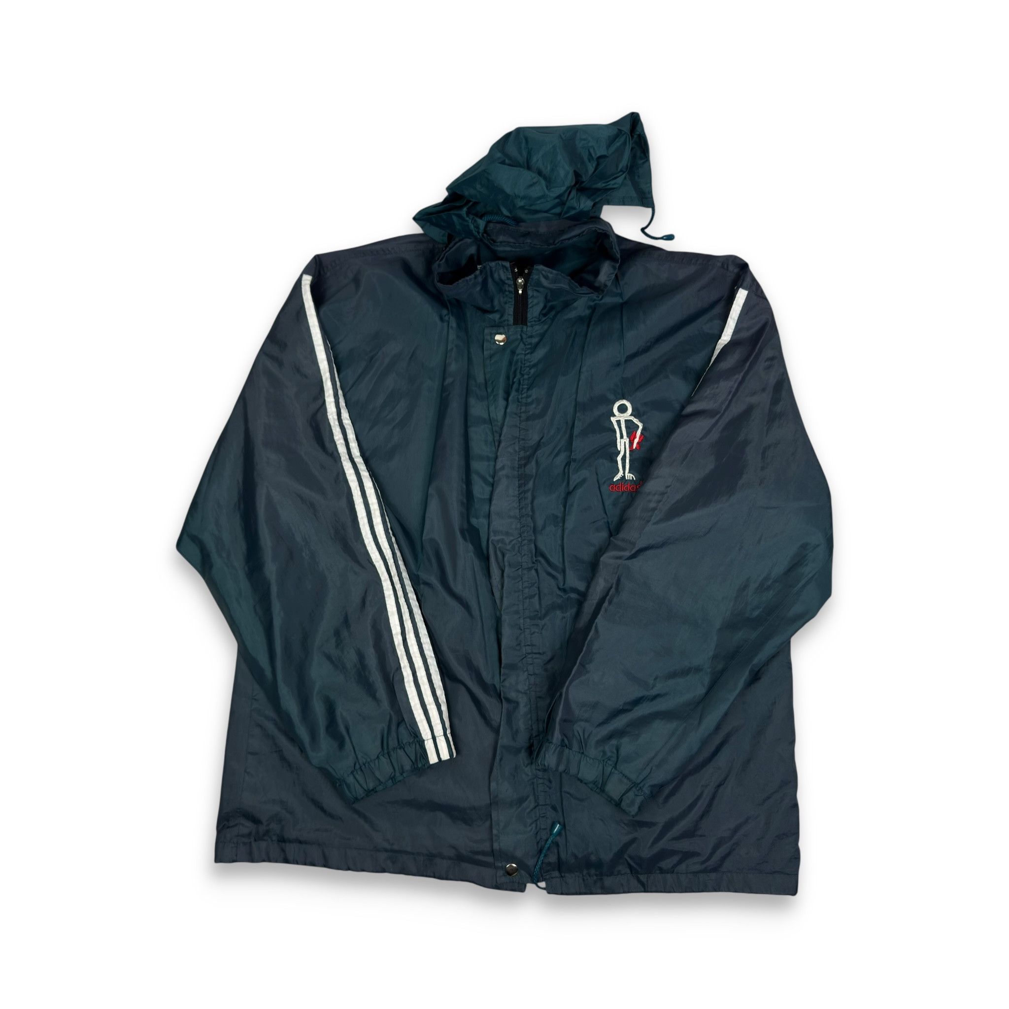Adidas Adidas Mens Emerald Green Streetball Logo Windbreaker Jacket Size US XL / EU 56 / 4 - 4 Thumbnail
