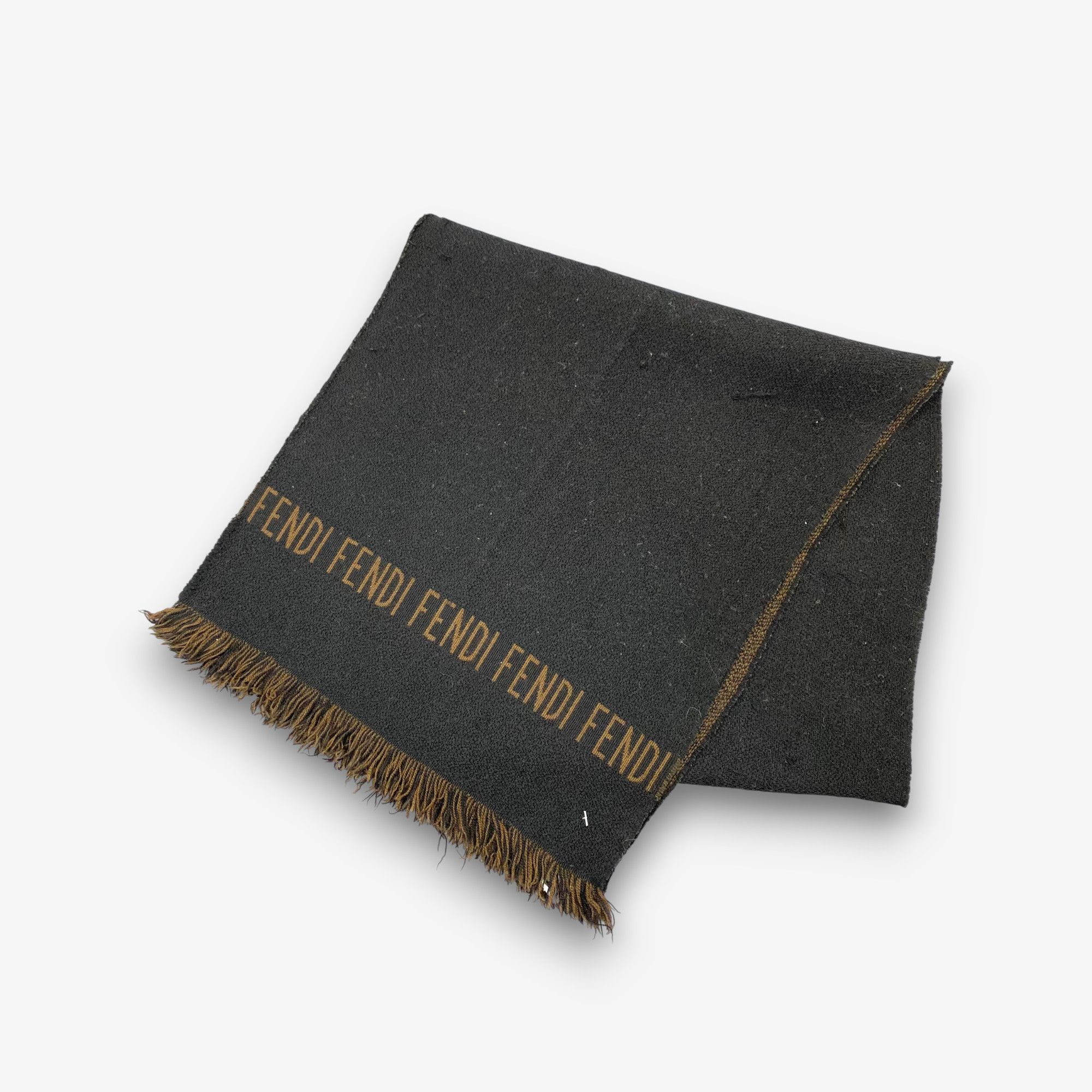 Fendi Vintage Fendi Scarf Muffler Wool Winter Zucca Scarves Size ONE SIZE - 3 Thumbnail