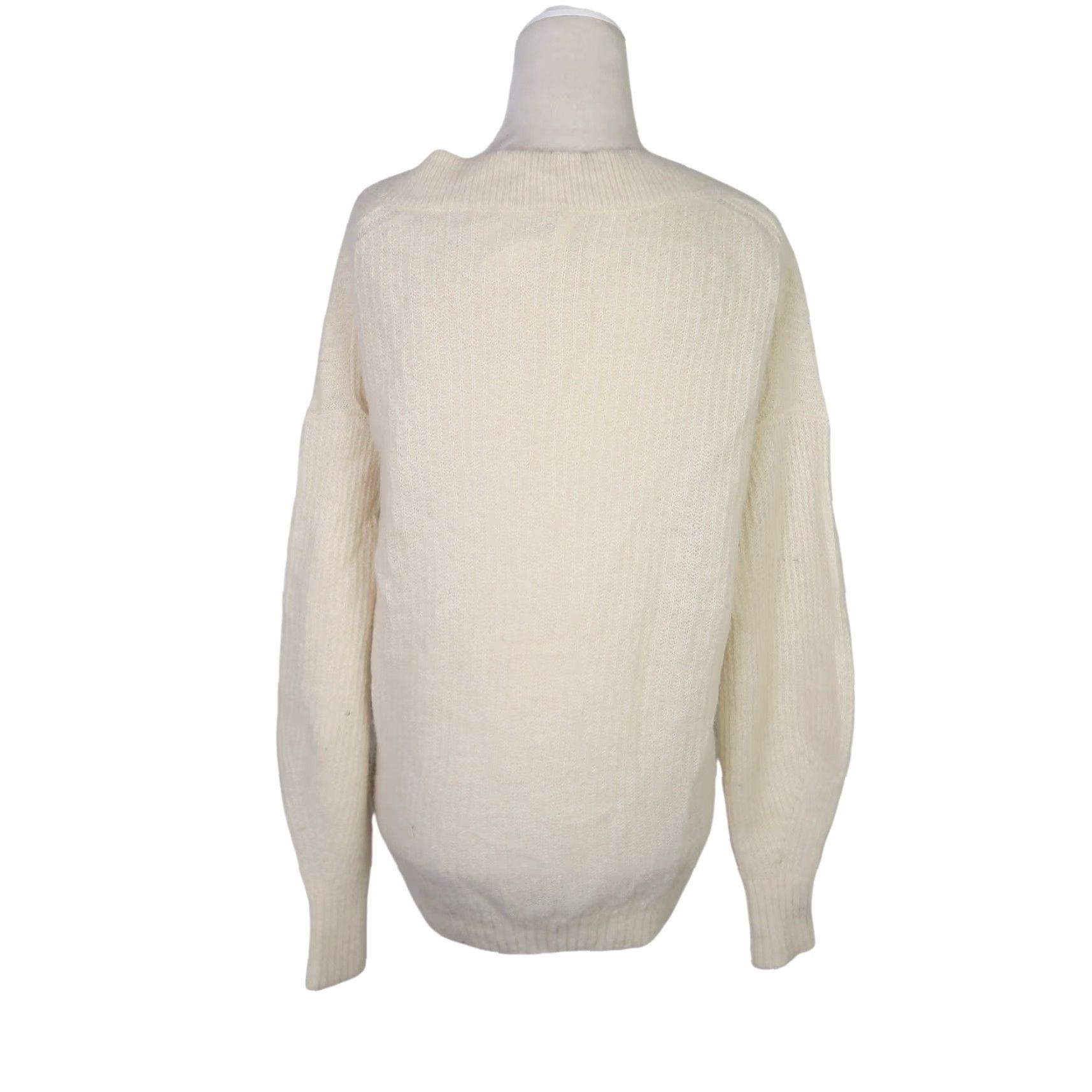Vintage VINTAGE The Group Babaton cream alpaca blend knit v-neck sweater S Size S / US 4 / IT 40 - 4 Thumbnail