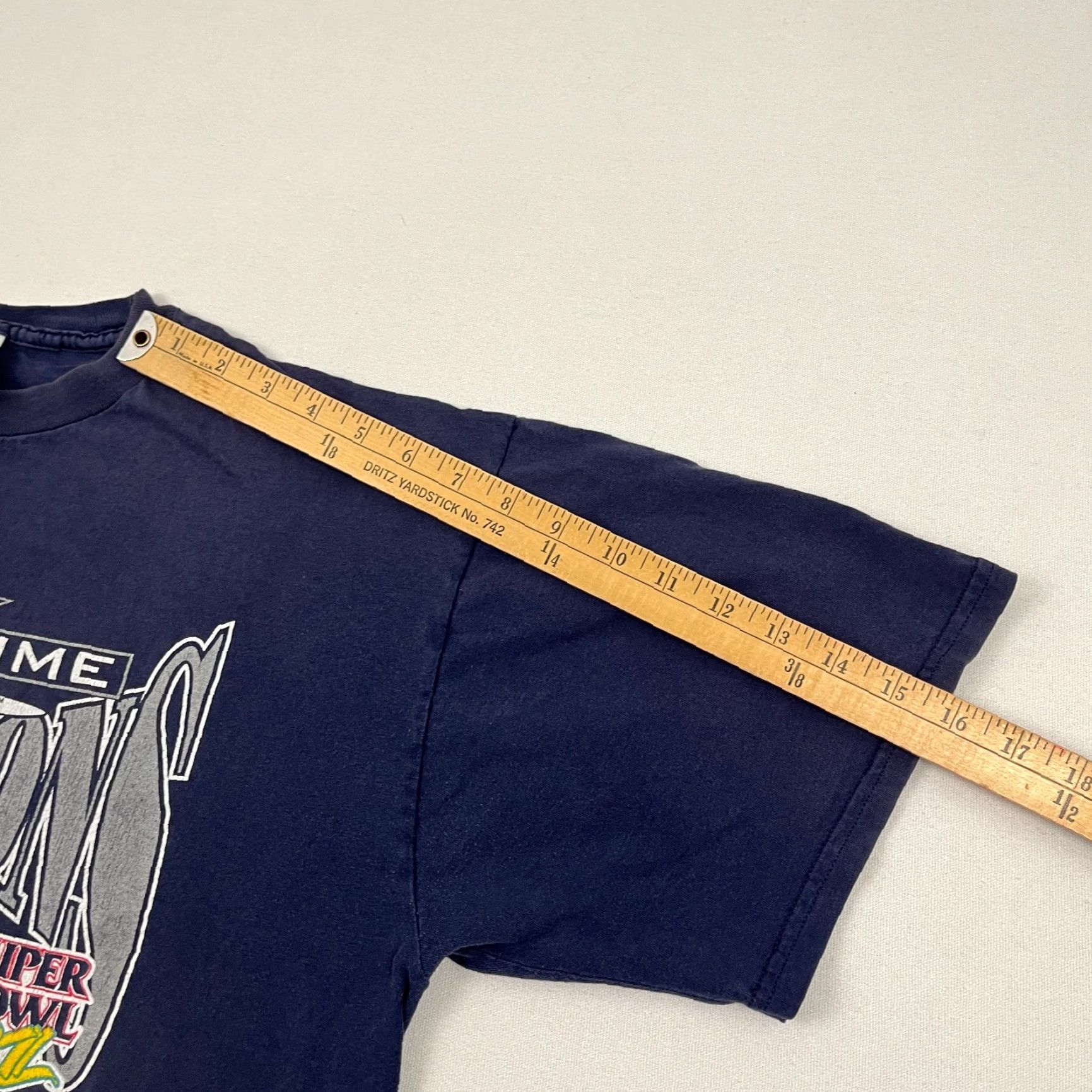 Jerzees VTG 90s Dallas Cowboys Shirt Mens XL Blue 5X Super Bowl Single Stitch Graphic T Shirt Size US XL / EU 56 / 4 - 7 Thumbnail