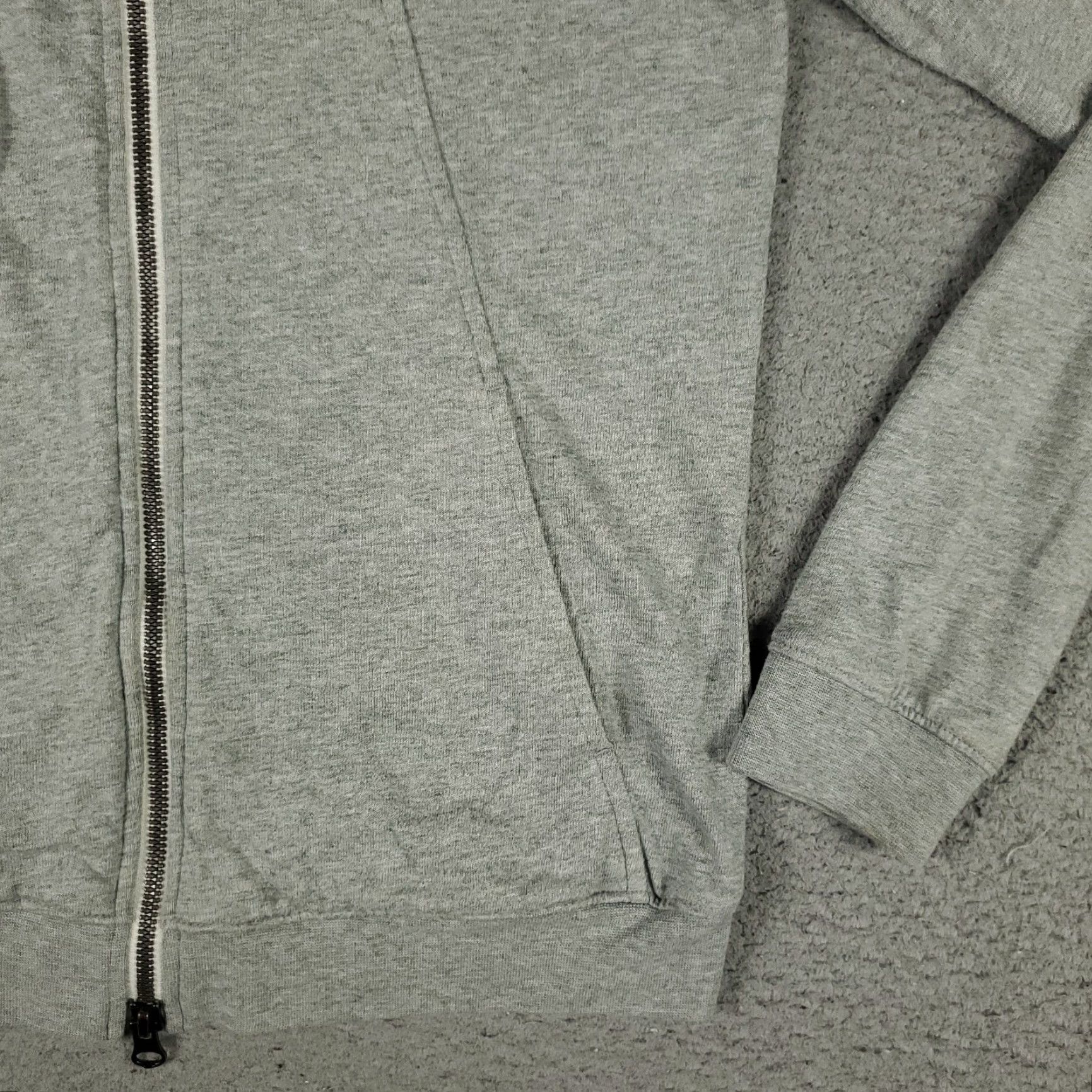 Nike Nike Sweater Hoodie Women Size Small Gray Full Zip Pockets Swoosh Sweatshirt - Casual Workwear Size S / US 4 / IT 40 - 4 Thumbnail