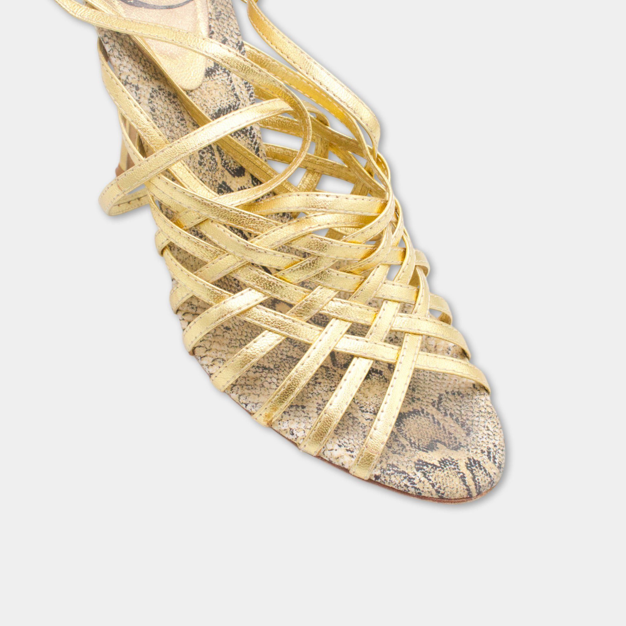 Roberto Cavalli Cavalli Mega Lace Heels Size US 8 / IT 38 - 2 Thumbnail