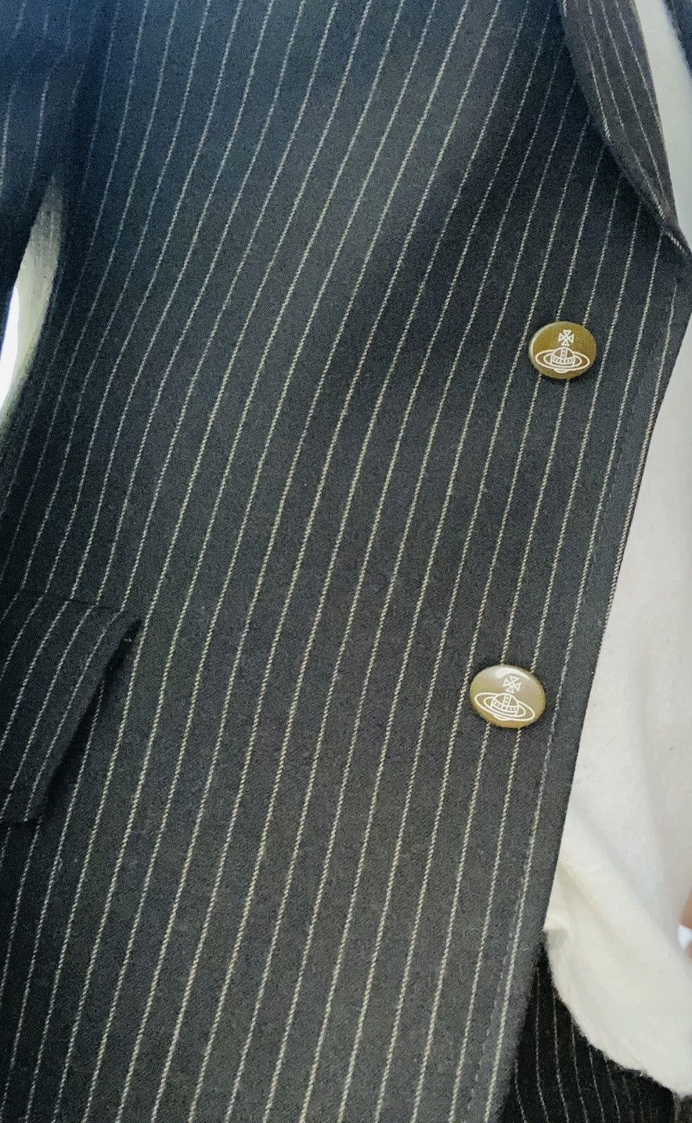 Vivienne Westwood Vivienne Westwood pin stripe brown suit Size 48R - 3 Thumbnail
