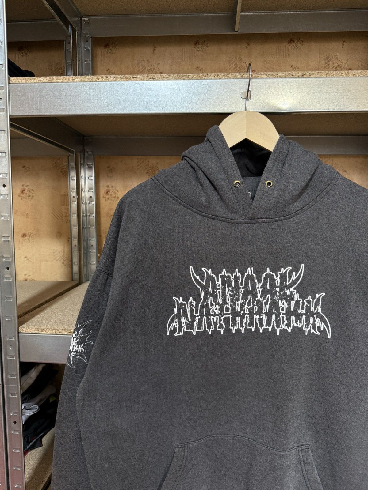 Band Tees × Vintage Vintage 90’s ANAAL NATHRAKH Black Metal Rock Hoodie Y2K Hype Size US XXL / EU 58 / 5 - 3 Thumbnail