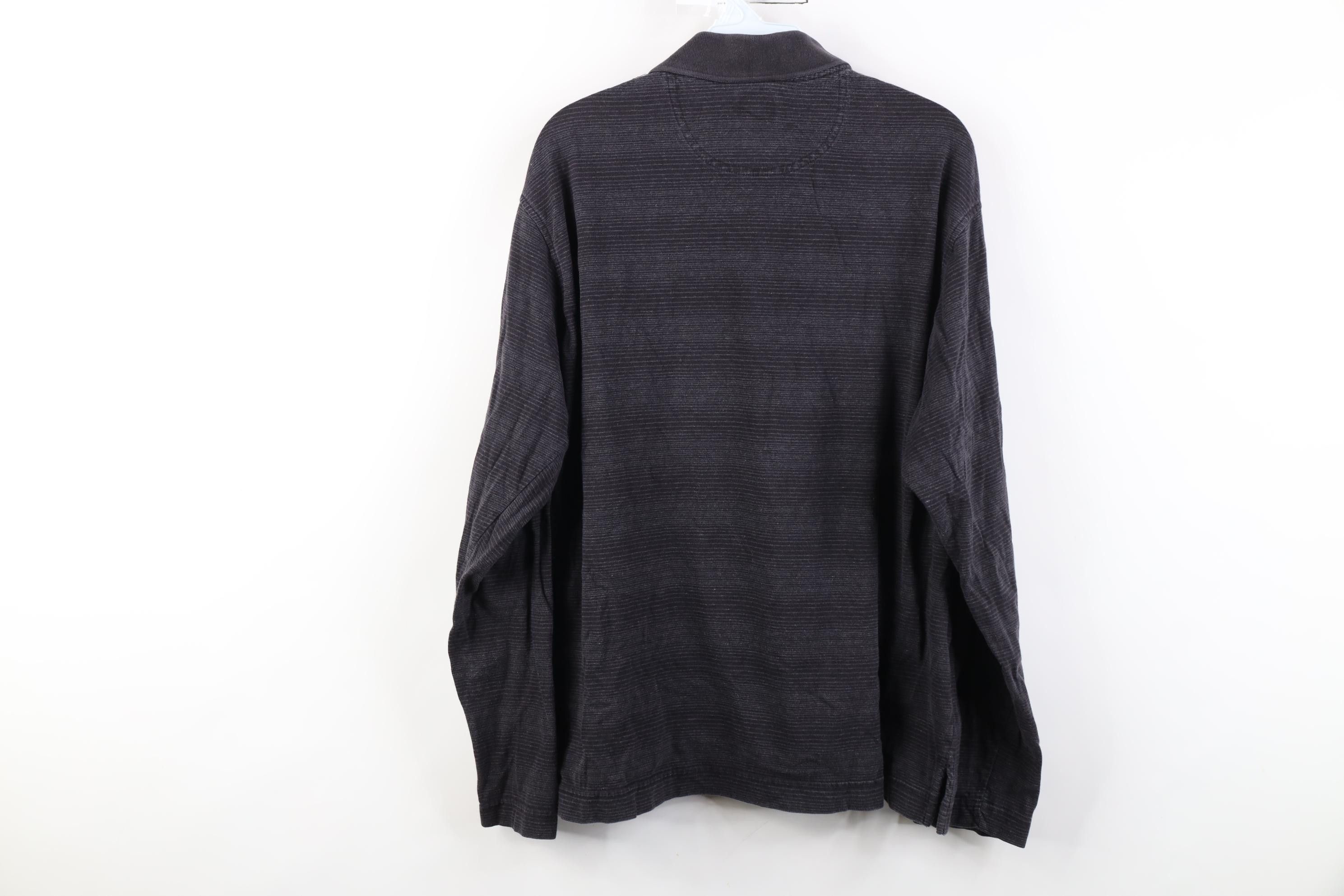Vintage Vintage 90s Streetwear Knit Long Sleeve Golf Polo Shirt Gray Size US XL / EU 56 / 4 - 9 Thumbnail