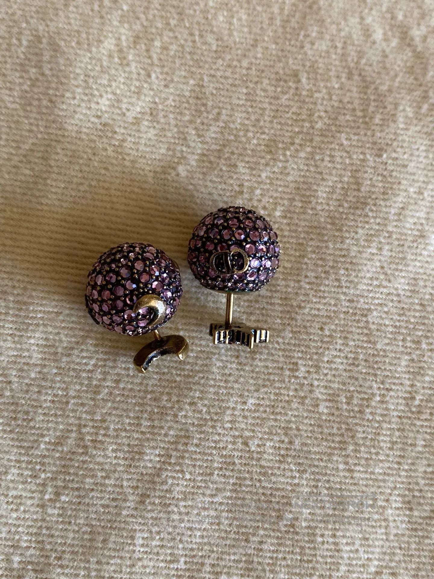 Dior Dior Diamond Spherical Stud Earrings. Size ONE SIZE - 5 Thumbnail