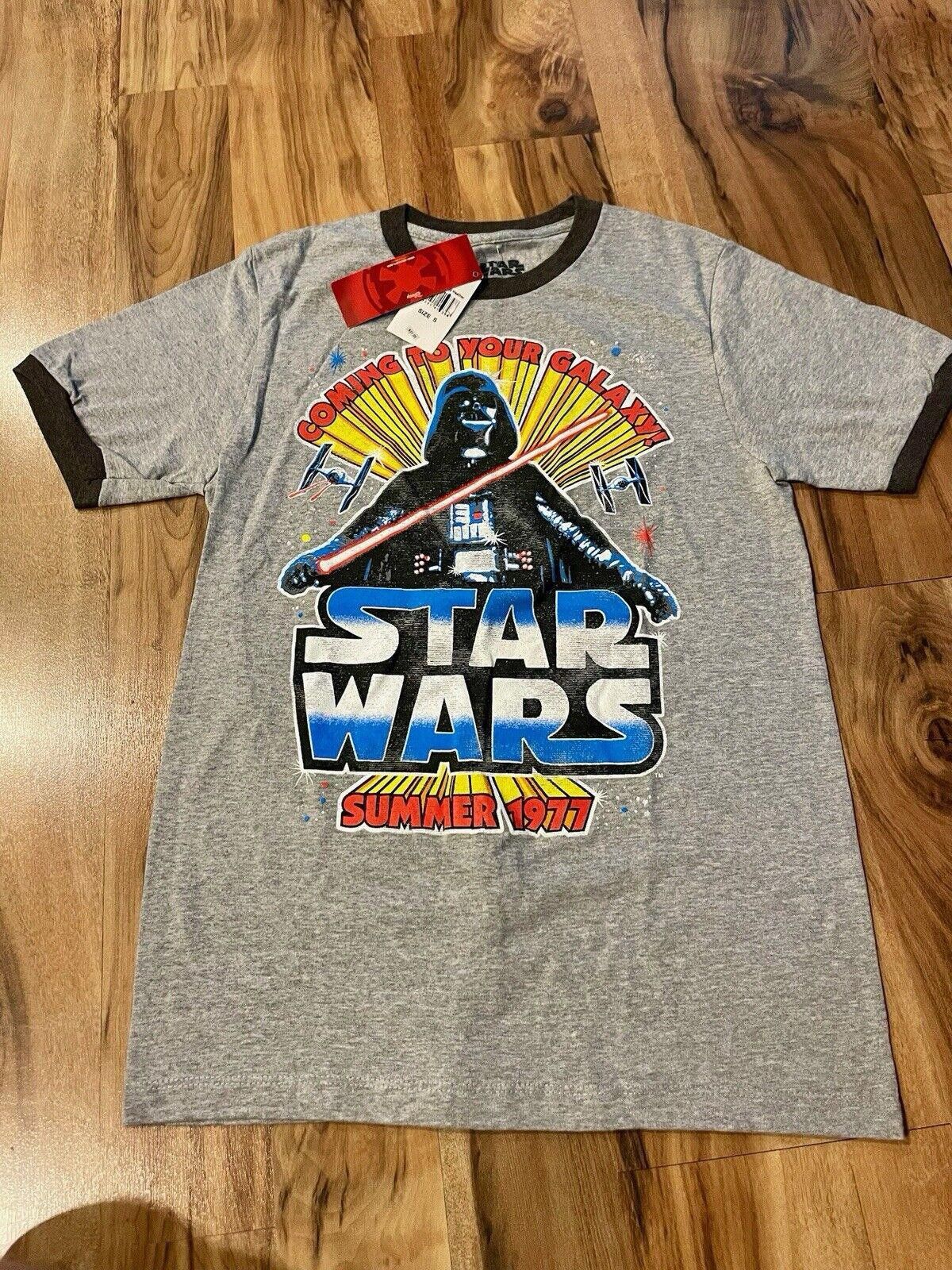 Star Wars Star Wars 1971 Style Retro Small Men's Cotton Shirt NEW (A1) Size US S / EU 44-46 / 1 - 1 Thumbnail