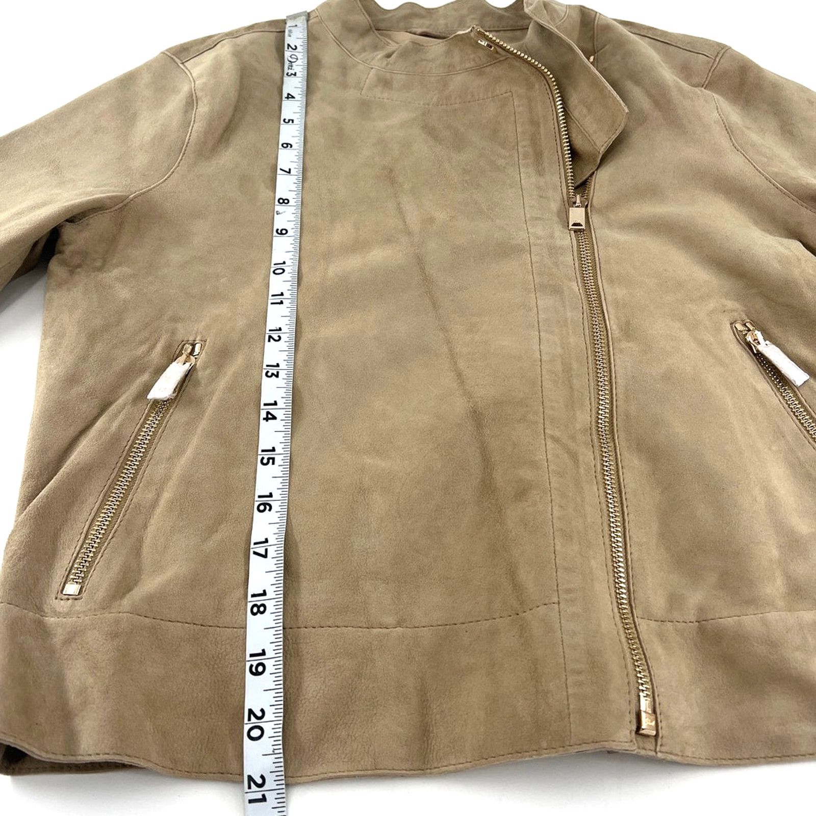 Reiss Reiss Women's Madeline Suede Biker Jacket 6 Size M / US 6-8 / IT 42-44 - 6 Thumbnail