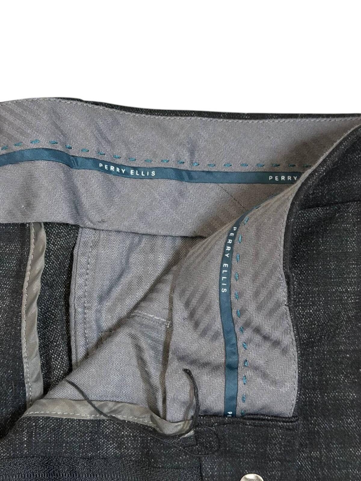 Perry Ellis Perry Ellis Textured Plaid Dress Pants Size 42R - 3 Thumbnail